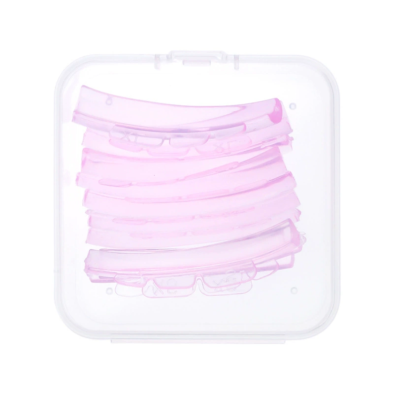 Розовые новые силиконовые подушечки для завивки ресниц с коронкой, самоклеящиеся кератиновые подушечки для лифтинга ресниц, изоляционные силиконовые подушечки в форме зуба