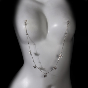 European and American Cross-Border Simple and Personalized Breast Clip Chain Butterfly Tassel Breast Chain Breast Clip Nipple Clip Breast Clip Female Toy