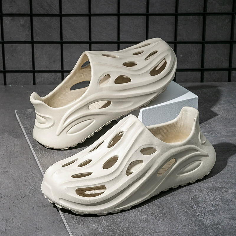 Все включено пещерные туфли для мужчин, носящих толстую подошвину и нескользящие фекалии летом, спортивные пары дышащие пляжные сандалии для женщин