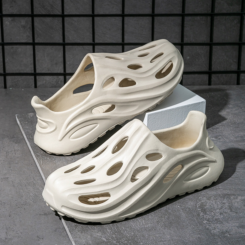All-inclusive Cave Shoes Men's Summer Outer Wear Thick-soled Non-slip Dung-feeling Sports Couples Breathable Beach Sandals for Women