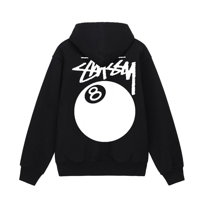 Cross-Border Trade New Style Stusy European and American Billiards Terry Hooded Sweatshirt Quality Pullover Hoodie