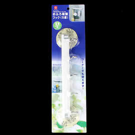 厂家直供6175直角活动吸盘5连钩浴室排钩配辅助贴挂钩 吸盘挂钩