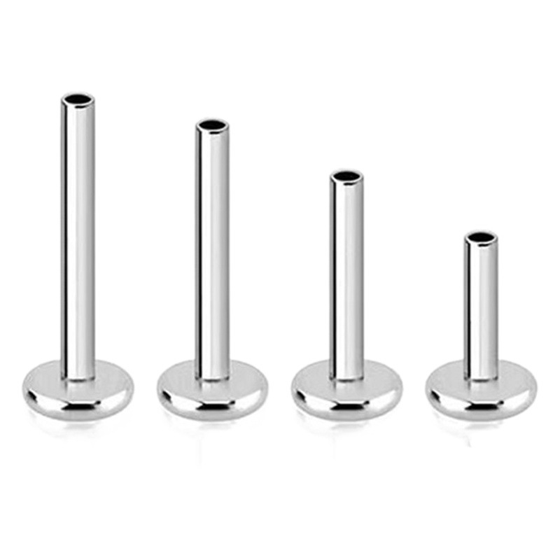 F136チタンインサートリップスティックピンフラットロッド小型ベースg23チタン合金人体穿刺アクセサリーアクセサリーアクセサリー