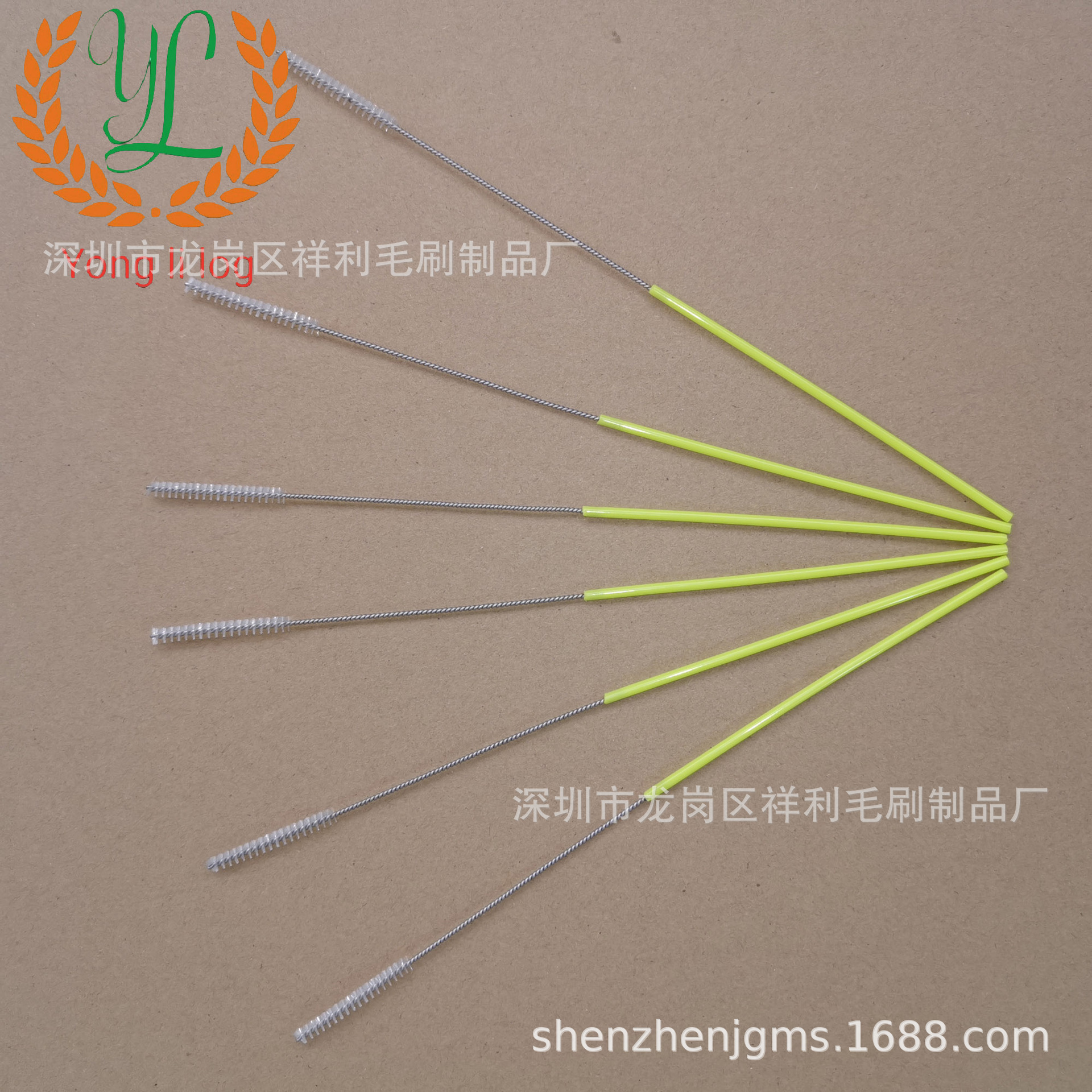 直销圆形平头尼龙刷 奶瓶吸管嘴刷 医用管道刷 试管毛刷量大从优