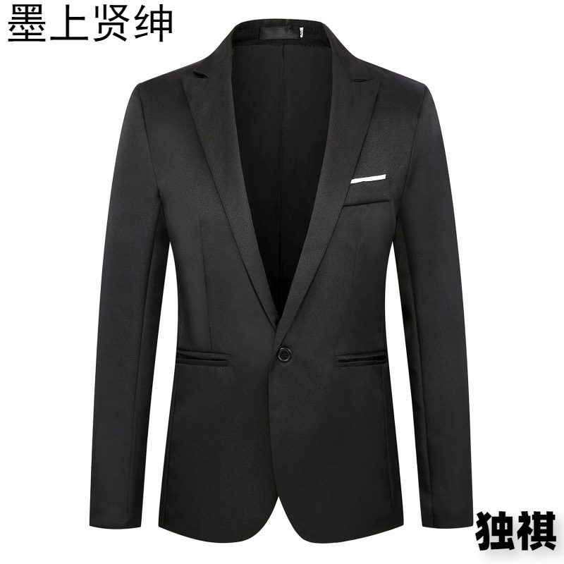 跨境外贸西服男装秋冬新款时尚男士商务休闲西服欧美修身小西装