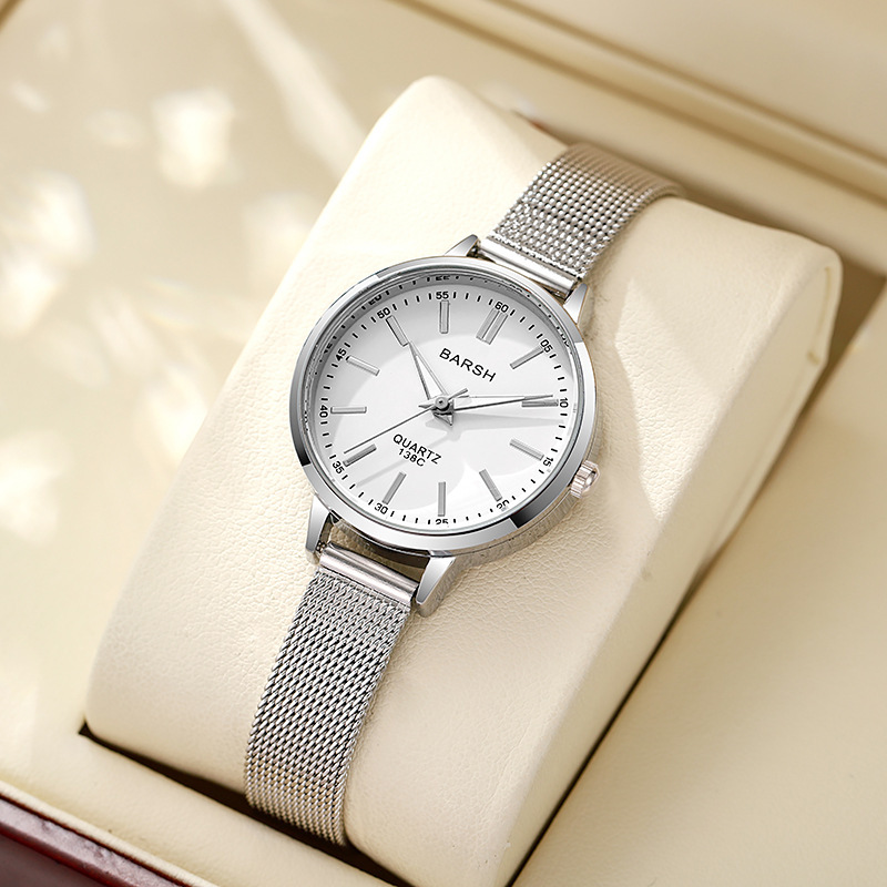New Mesh Belt Simple Women's Watch Women's Style Male Student Party Niche High-Level Face Value Cross-Border Explosion Watch New Mesh Belt Simple Women's Watch Women's Style Male Student Party Niche High-Level Face Value Cross-Border Explosion Watch