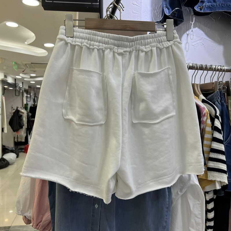 Damen Freizeithose Aus Baumwolle Mit Weitem Bein Und Kordelzug_voghion.com