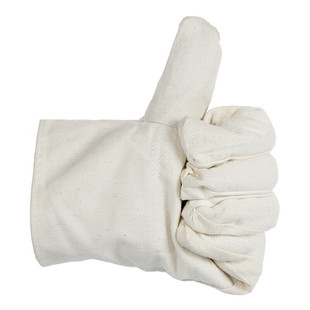 VLEN Canvas Gloves Plus Daquan Double-Layer Full Canvas Gloves 24-Channel Pressure Line Labor Protection Thickened Protective Gloves
