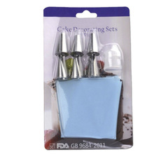 烘焙工具 不锈钢裱花嘴裱花工具 EVA6头套装 蛋糕工具 TPU裱花袋