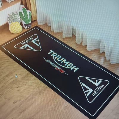 Avtomobil döşəmə paspasları — Floor Mat, Stain-Resistant, Wear-Resistant, Easy - motorcycle-41-40120cm-crystal-velvet-dot-bottom