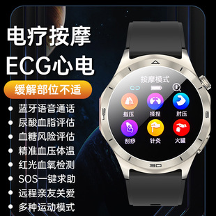 New JT600 electrotherapy massage smart watch ECG Bluetooth call heart rate blood oxygen temperature watch