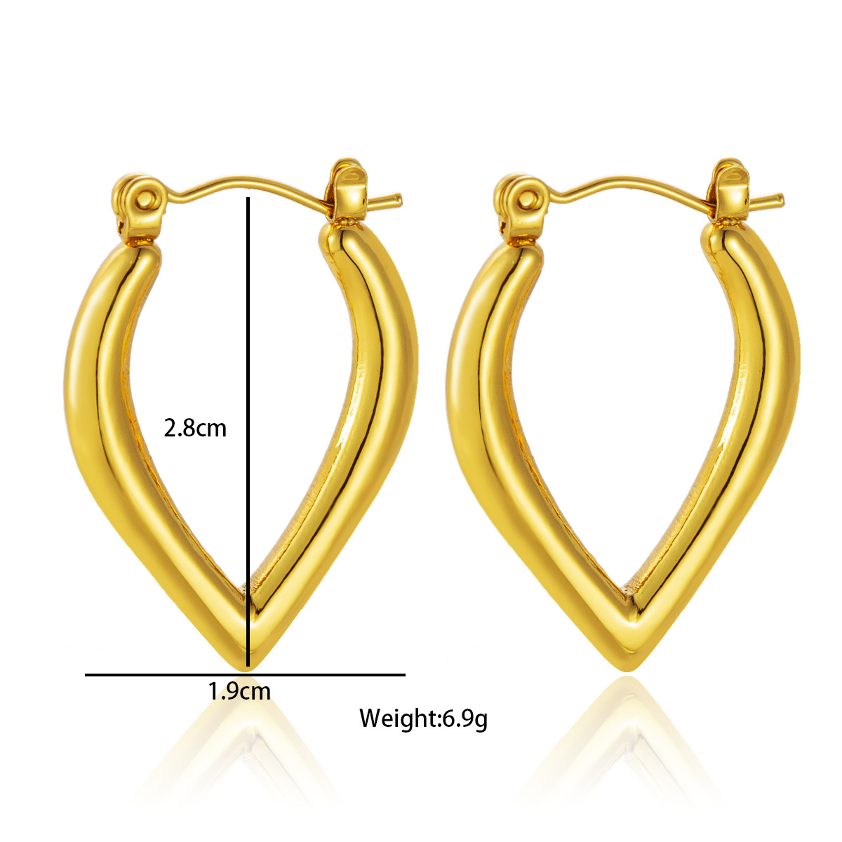 Pendientes al por mayor Moda europea y americana transfronteriza ol Pendientes redondos cuadrados geométricos de acero inoxidable Pendientes de lujo ligero de tendencia simple