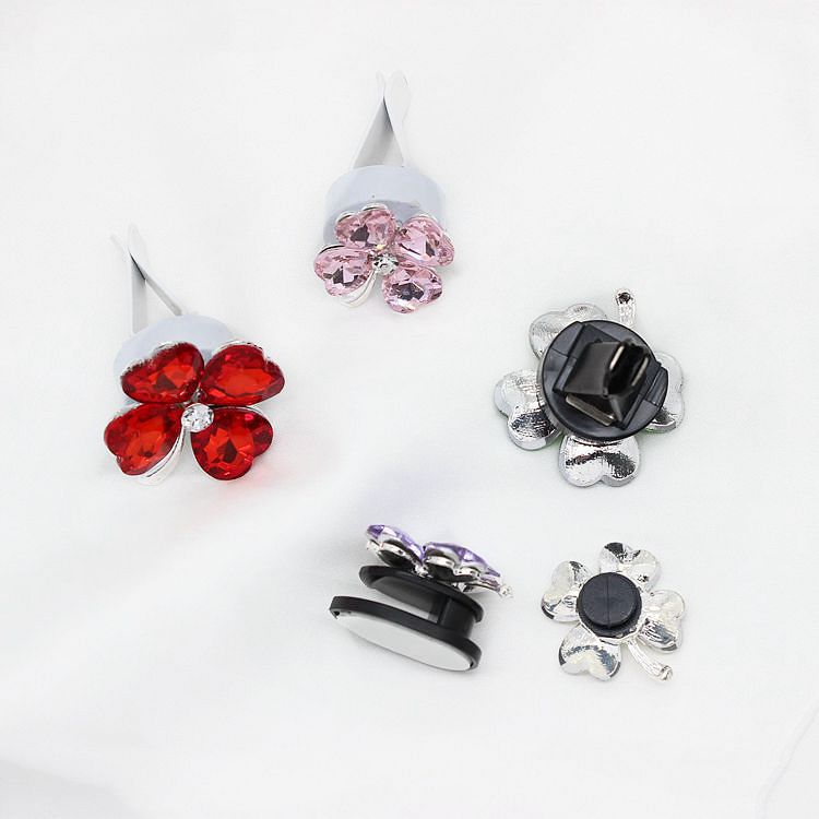 Accessory, phone case, diamond with accessories, four-leaf clover, DIY