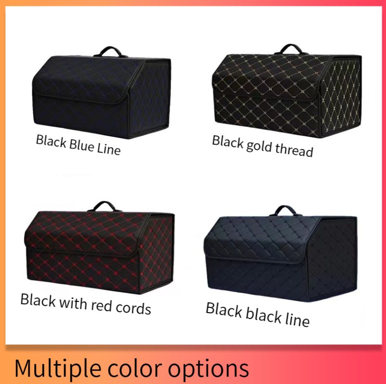 Car trunk storage box, vehicle-mounted storage box, multifunctional organizer box, large-capacity storage box, portable model