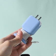 苹果充电器保护壳硅胶套绕线器电源线防划伤数据线收纳理线绕线器