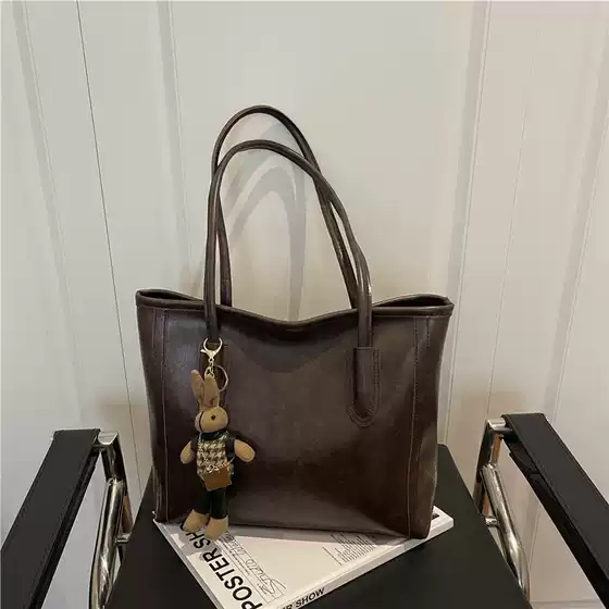 2025 New Fashion Large Capacity Women's Bag Autumn Versatile Shoulder Bag Casual Vintage Tote Bag for Class and Commute
