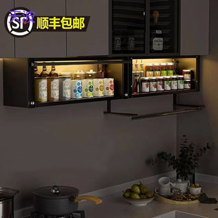 Rtd Kitchen Seasoning Shelf Wall-mounted Hanging Cabinet Under Door Seasoning Box Wall Punch-free Storage Cabinet