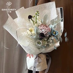 七色すみれ石紋紙花紙高品質手作りしわ花芸プレゼント包装材料花包装紙