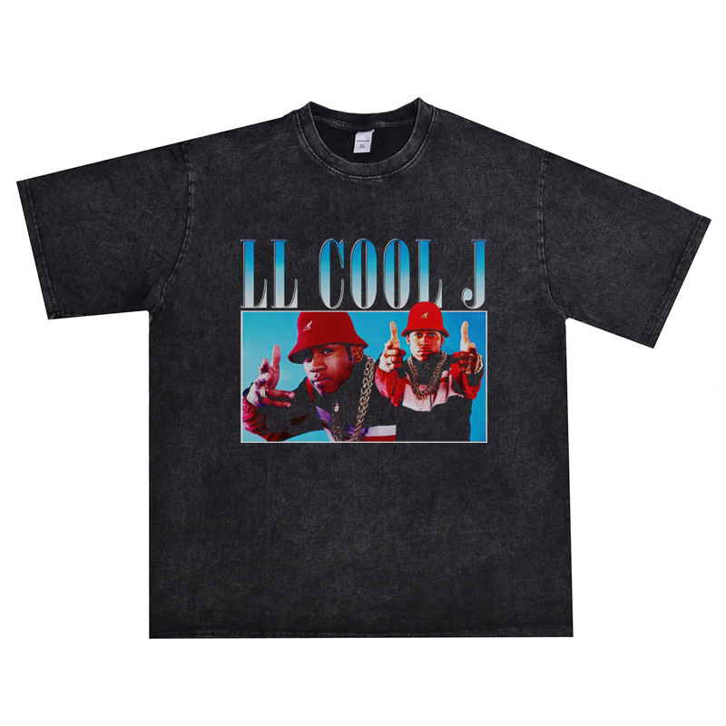 East Coast hip-hop singer LL Cool J's James Todd Smith washed vintage loose-fitting T-shirt East Coast hip-hop singer LL Cool J's James Todd Smith washed vintage loose-fitting T-shirt