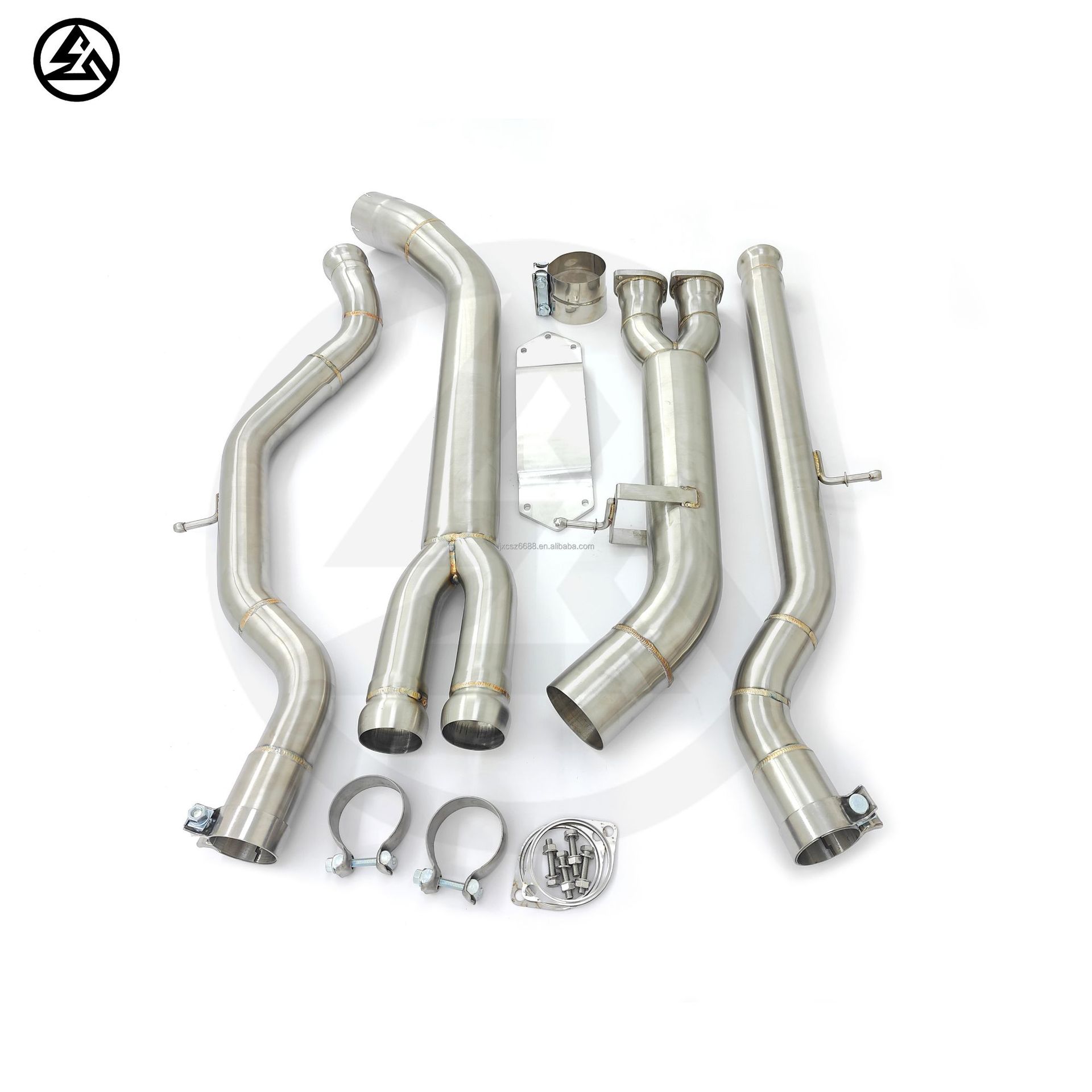 Suitable for BMW M2 M2C F87 M3 F80 M4 F82 3.0T stainless steel single mid-pipe exhaust system