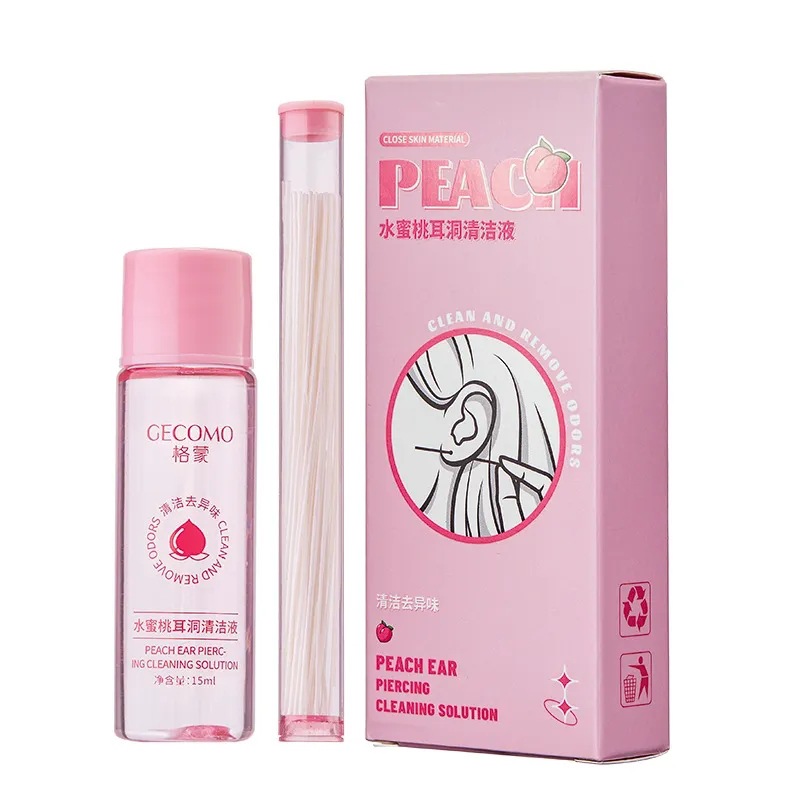 Líneas de limpieza para perforar las orejas Líquido de cuidado para perforar las orejas