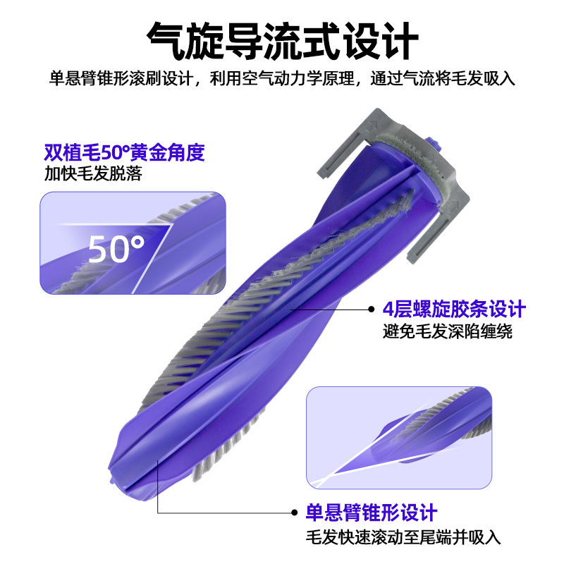 适用于Narwal云鲸逍遥002扫地机配件YJCC026滚刷边刷滤网尘袋抹布|undefined