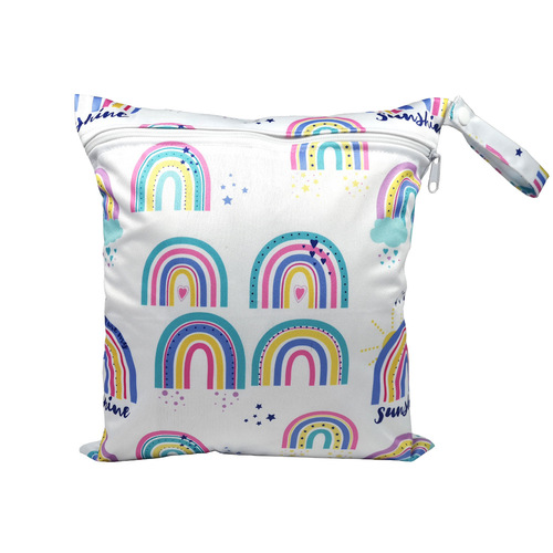 SGS-certified overseas e-commerce new cartoon pattern baby diaper bag washable bag wet bag storage bag