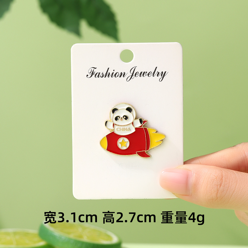 Dibujos animados lindo panda flor flor broche colección de la familia panda animal metal insignia accesorios de ropa para niños regalos