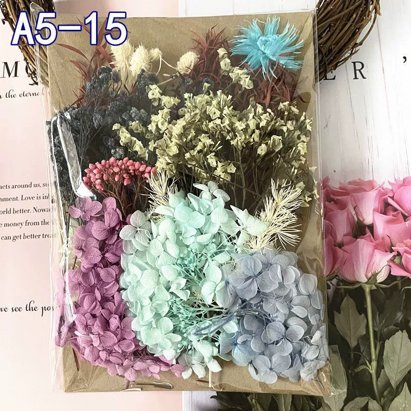 Materials set, postcard flower-shaped, handmade, bouquet, wholesale