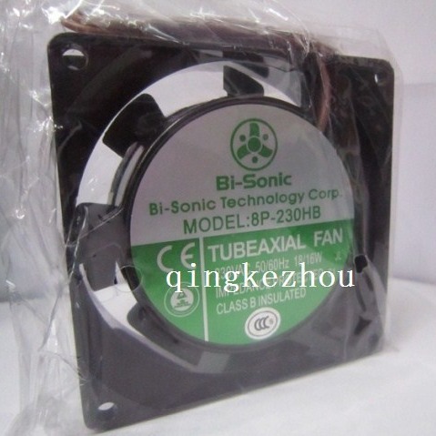 台湾Bi-Sonic 百瑞 8cm 8025 220V 18/16W 散热风扇8P-230HB