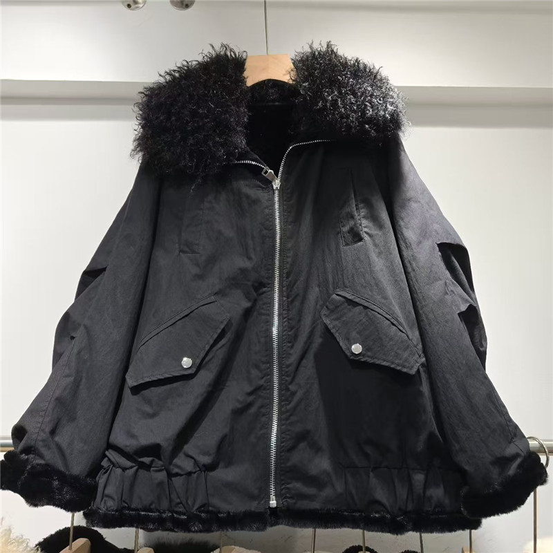 Piel verde militar en una chaqueta de parker para mujeres 2025 invierno nuevo suelto delgado moda chaqueta de estilo universal image 4