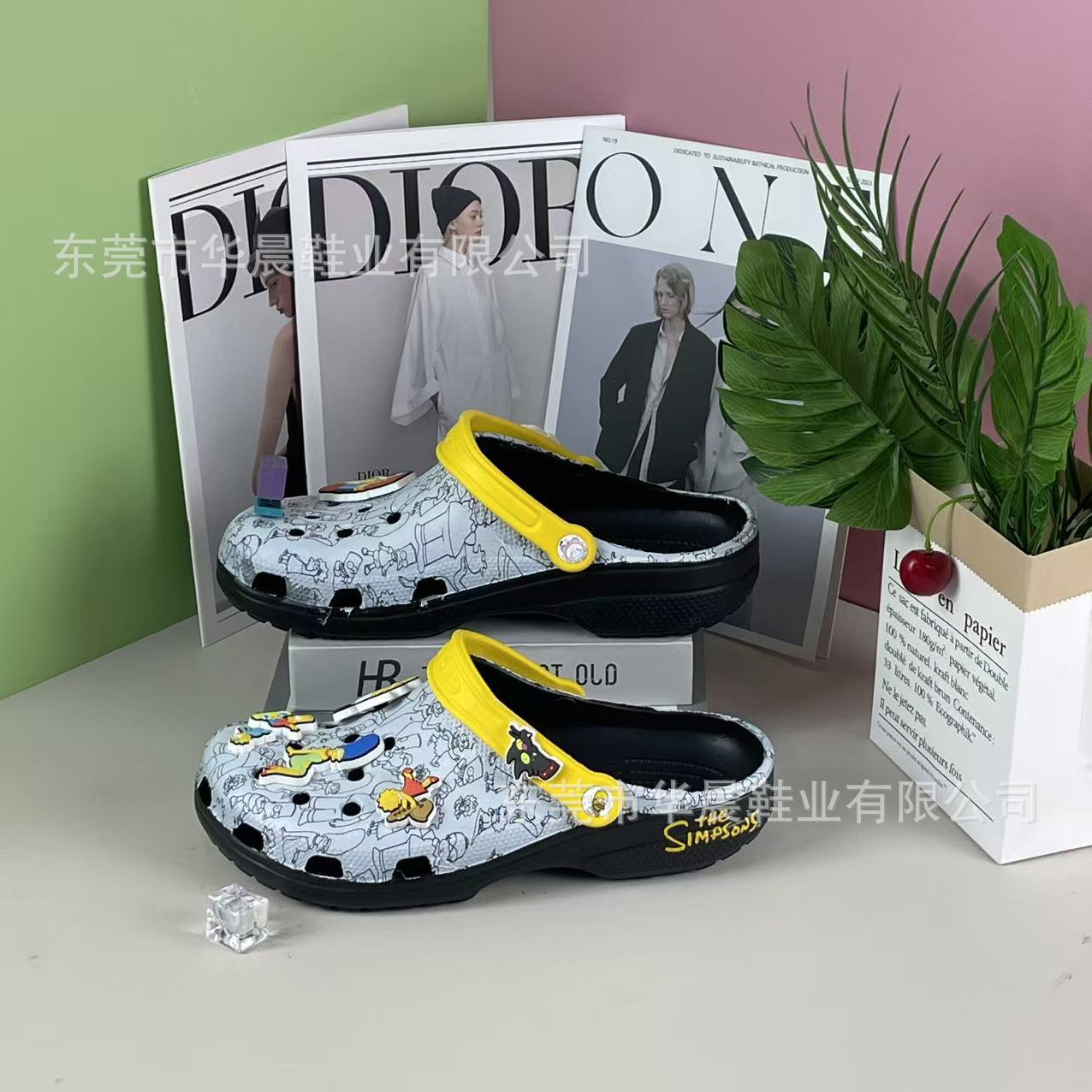 2025 New Croc Shoes Lucky Simpson Parent-Child Men's Shoes Women's Shoes Summer Children's Beach Sandals and Slippers Accessories