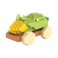 Small Particle Block Game Plant Defense Zombies 3D Stereo Puzzle Gift for Boys and Girls Gatling Pea Shooter