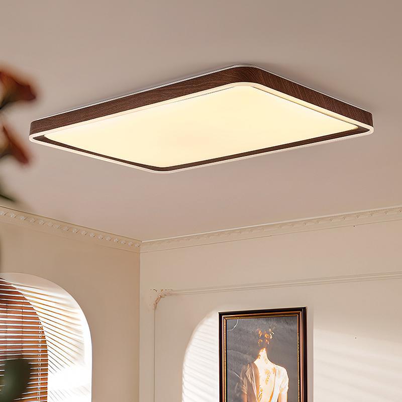 Nueva lámpara de techo de sala de estar de estilo antiguo chino simple y moderno dormitorio de estudio estilo crema de espectro completo lámpara de estilo antiguo