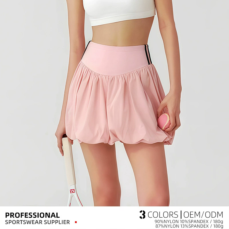 Новая теннисная юбка короткая юбка анти-свет поддельные две части гольф-бадминтон быстрый сухой фитнес-спорт