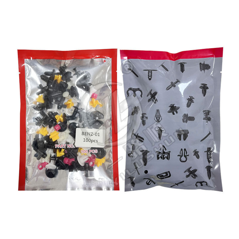 100 unids adecuado para Mercedes-Benz puerta panel Fender fijo clip de nylon auto-tapping tuerca de plástico clip de posicionamiento
