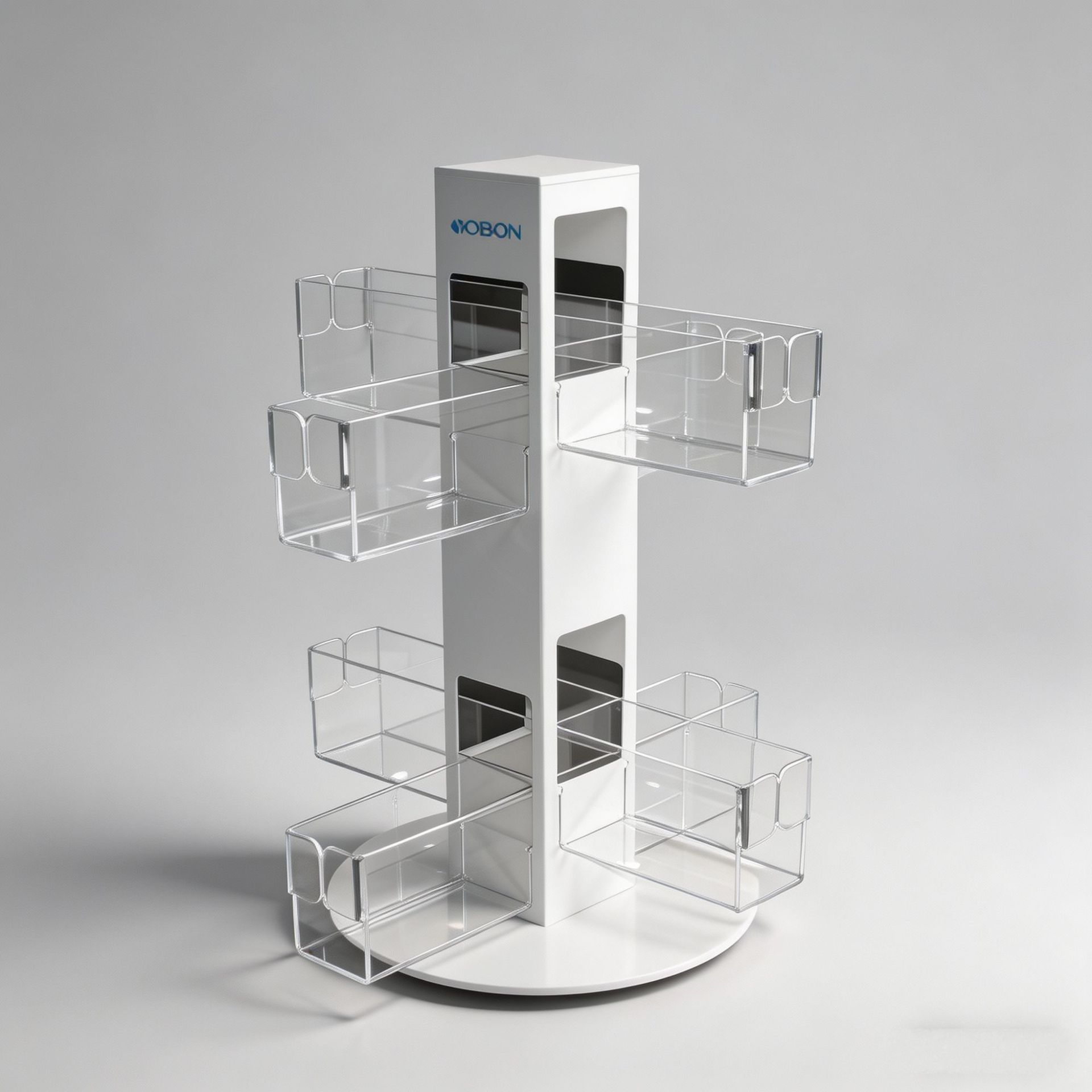 充电宝旋转展示架 移动电源存放架 厂家供应亚克力展示道具定作