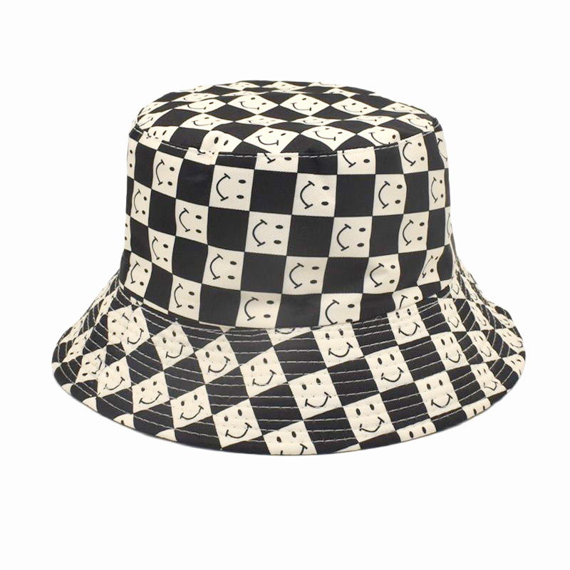 Unisex Fashion Smiley Face Wide Eaves Bucket Hat display picture 6