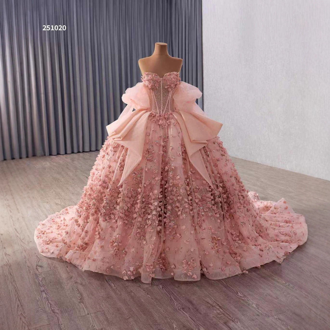 Pink New Evening Dress Fairy Princess Dress Coming-Of-Age Ceremony Graduation Ceremony One-Shoulder Fairy Tutu Skirt Fugitive Princess