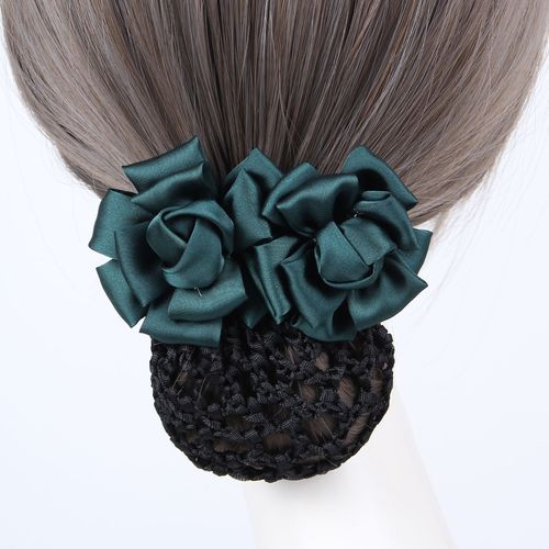 Head flower head accessory pompadour hair bun hair net for mom to tie hair specially designed new flower hair clip high-end
