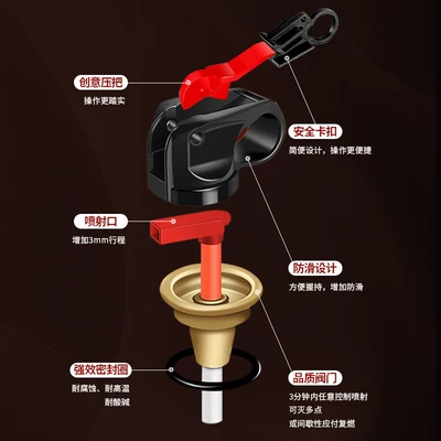 Vehicle fire extinguisher fire extinguisher can extinguish