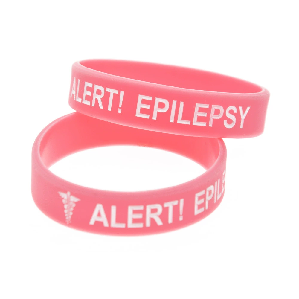 Силиконовый браслет Alert EpilePSY, медицинское предупреждение, резиновый браслет