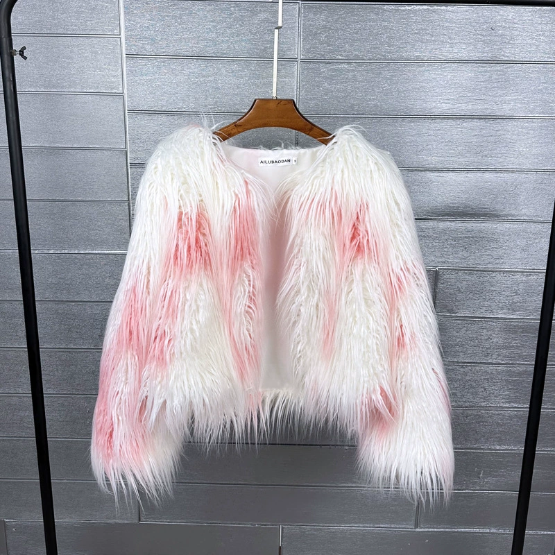 Раскрашенная шерстяная куртка, Aliexpress