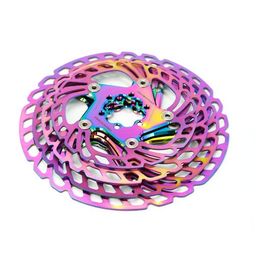 AKANTOR mountain bike floating disc bicycle colorful brake six-pin brake disc 140160180 203mm