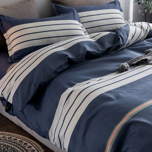 Four-piece set autumn and winter bedding single student dormitory Nordic style quilt bed sheet quilt cover 3 three-piece set 4 bedding