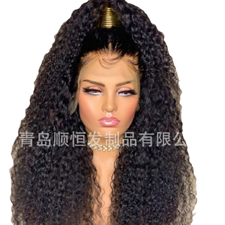 El Comercio exterior Africano de las mujeres de lana peluca rizada Volumen de pelo explosión cabeza pequeño Pelo Rizado fibra química sombrero moda ESTILO OCCIDENTAL