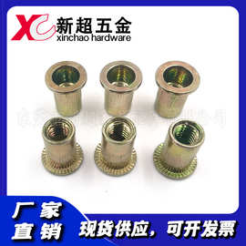 厂家现货供应家具配件M8平头铆 拉铆螺母