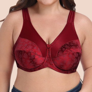 Plus Size Lingerie Women's Bra Push-Up Comfortable Breathable for Plus Size Women with Large Bust Full Cup Plus Size Bra