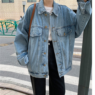 Spring and Autumn Denim Tops Women's Autumn 2024 New Early Autumn Korean Style Loose Fashion Top Ins Trendy and Easiest for Match