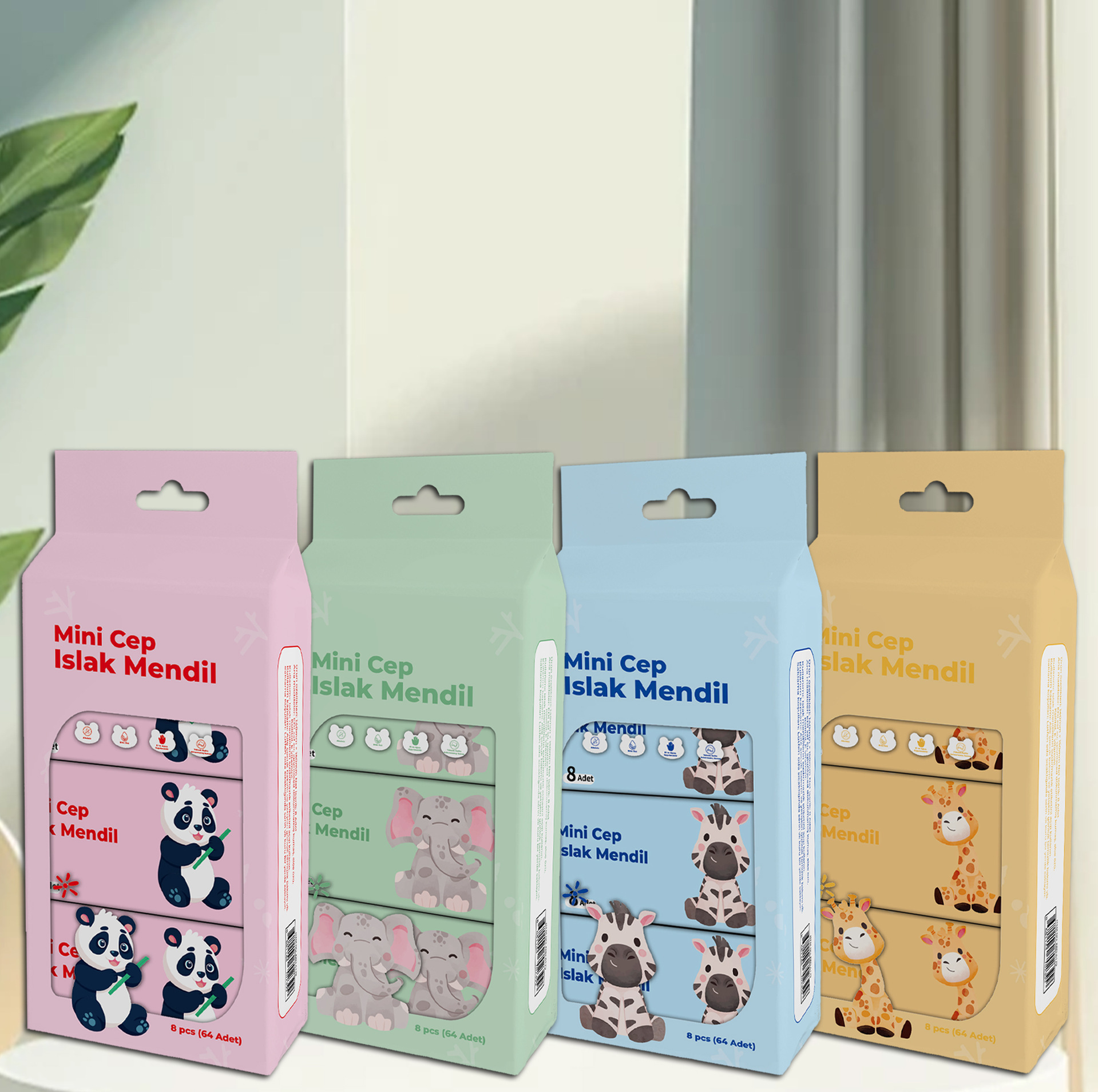 Mini Wet Wipes English Style Infant Hand and Mouth Kidsren's Portable Removable Cleaning Wipes Mini Baby Wet Wipes